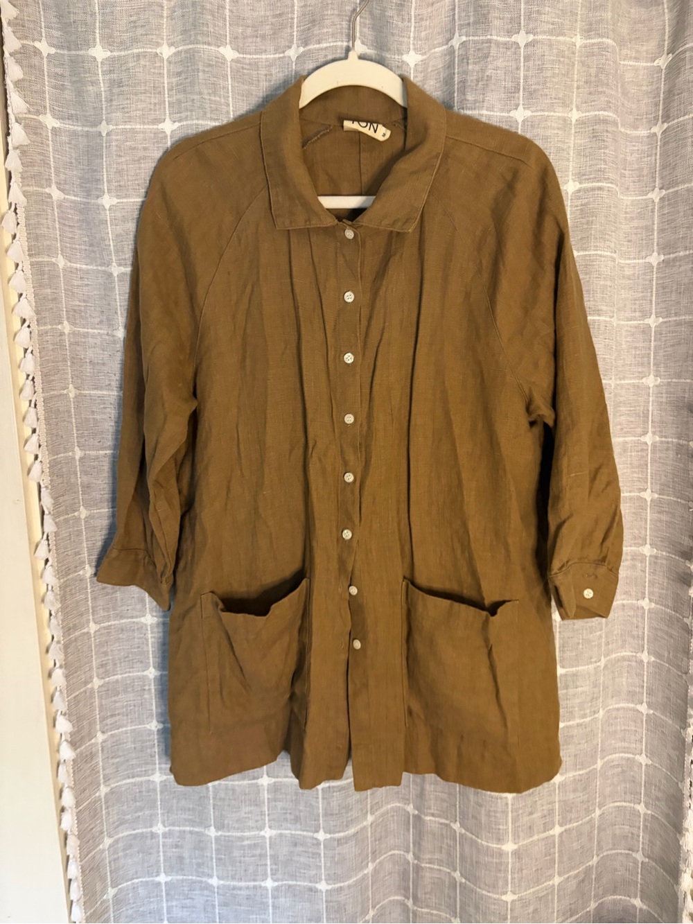 Beaton Linen Shirt Coat